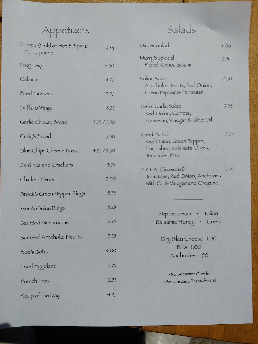 Murry's Menu - Image 4