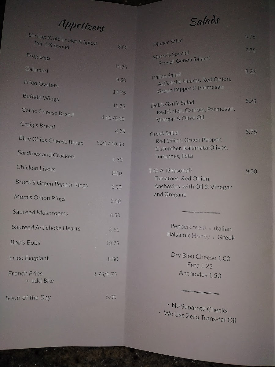 Murry's Menu - Image 5