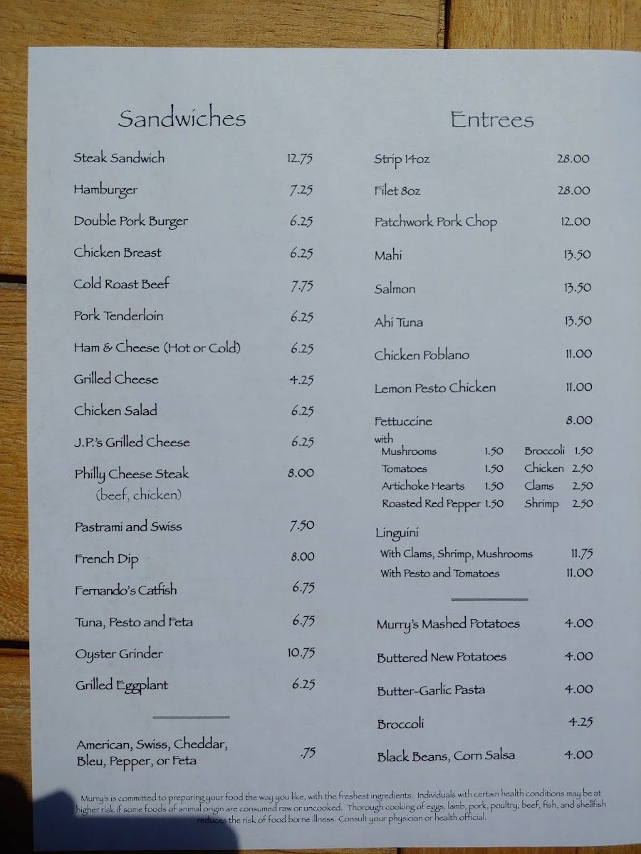 Murry's Menu - Image 6
